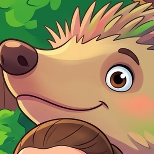 SehgArt's friendly hedgehog, ready to draw.